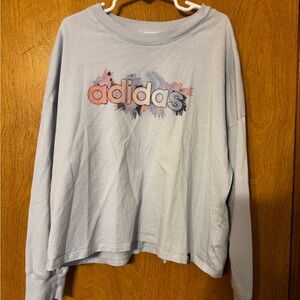 Adidas Sky Blue Loose Fit Shirt